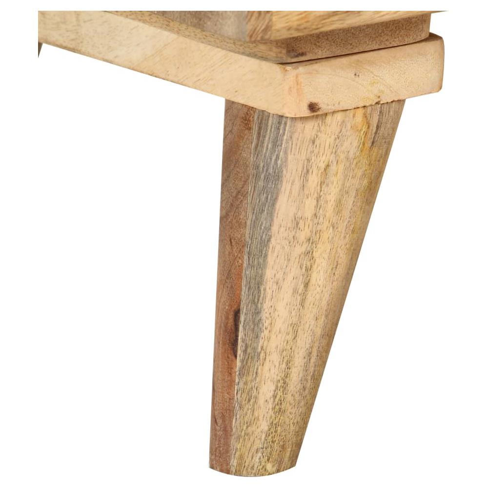Comodino 36x30x60 Cm In Legno Massello Di Mango - Foto 10
