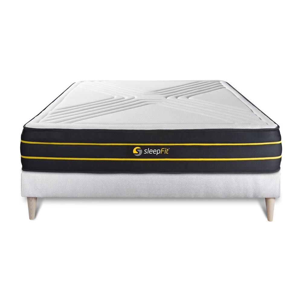 Kit Rete E Materasso Matrimoniale Ultra 160x190cm - Spessore : 26cm - Memory Foam E Micro-molle Insacchettate - Bilanciato - Foto 1