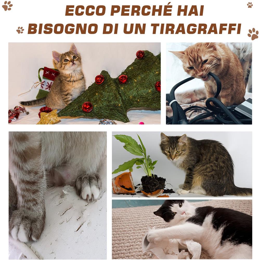 Albero Tiragraffi Per Gatti Multi-livello, Cuccia E Corde In Iuta, Grigio - Foto 2