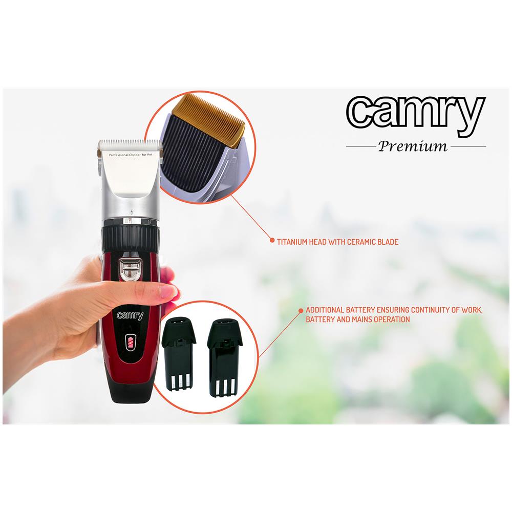 Cr 2821 Tosatrici Professionale Per Cani Gatti Testa In Titanio Lame Ceramica Ricaricabi 35w - Foto 2