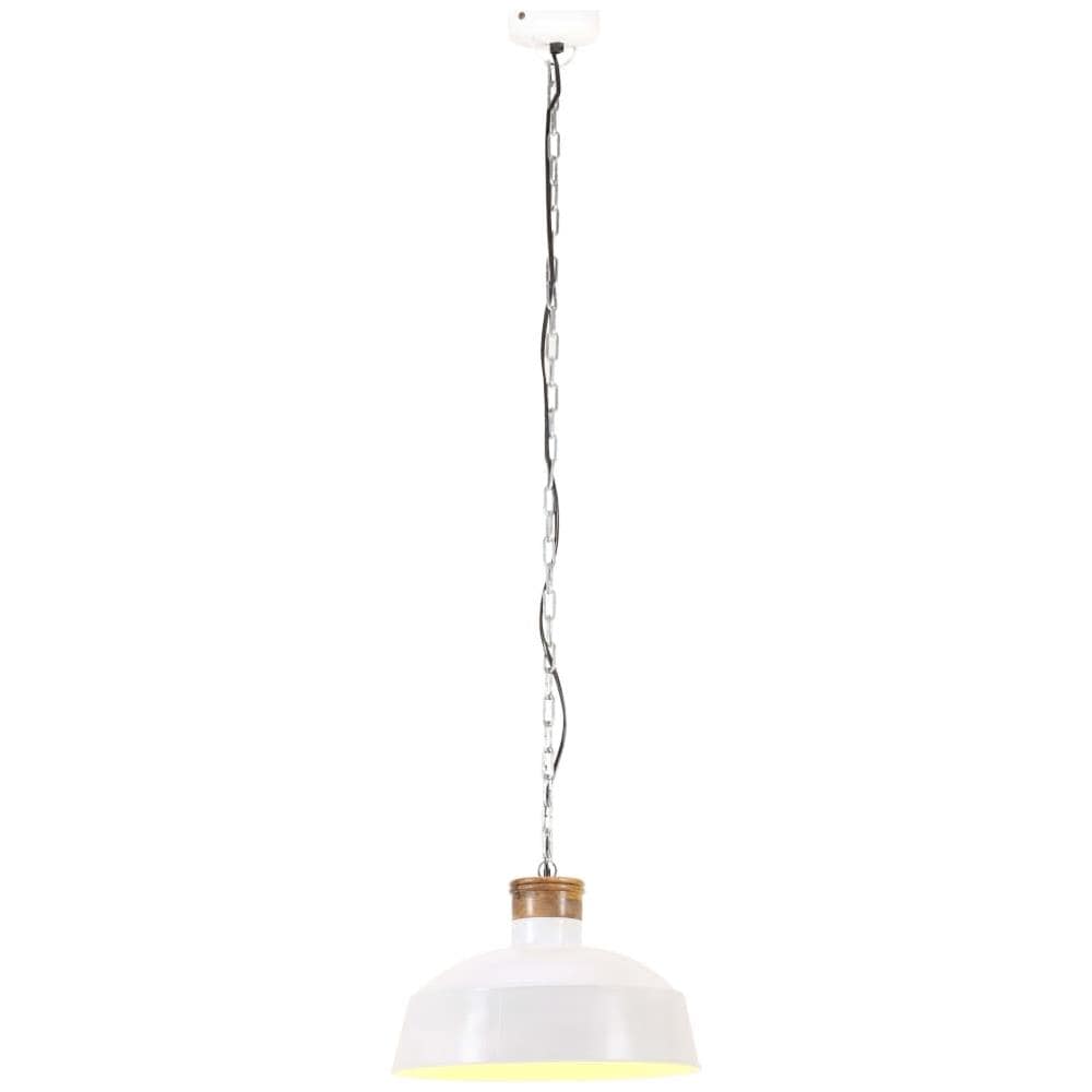 Lampada a Sospensione Industriale 58 cm Bianca E27 - Foto 2