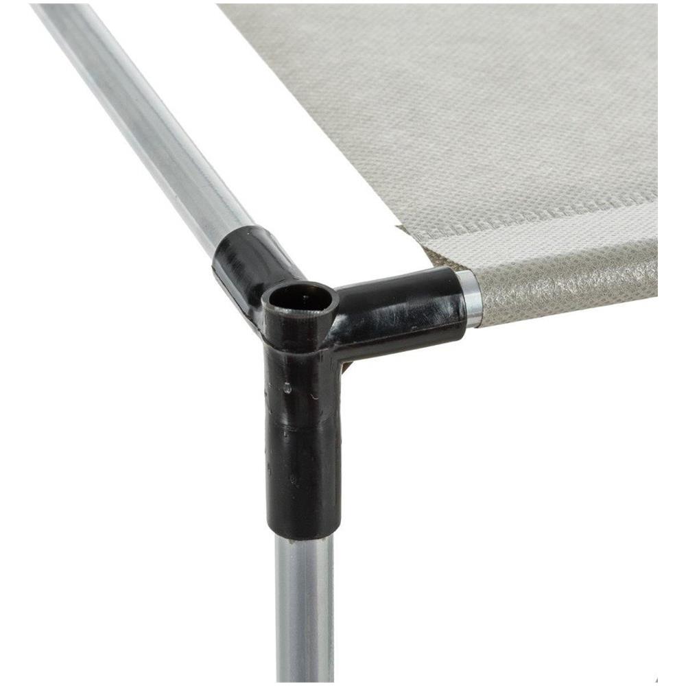 Scaffale Quattro Vani In Metallo E Sintetico Grigio Cube 68,5x34,5x H70 Cm - Foto 5