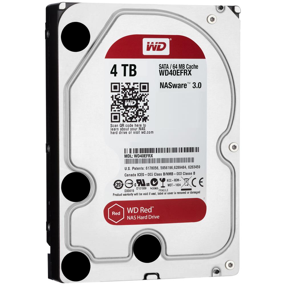 Hard Disk per NAS WD Red 4 TB 3.5" Interfaccia Sata III 6 Gb / s Buffer 64 MB 5400 Rpm - Foto 1