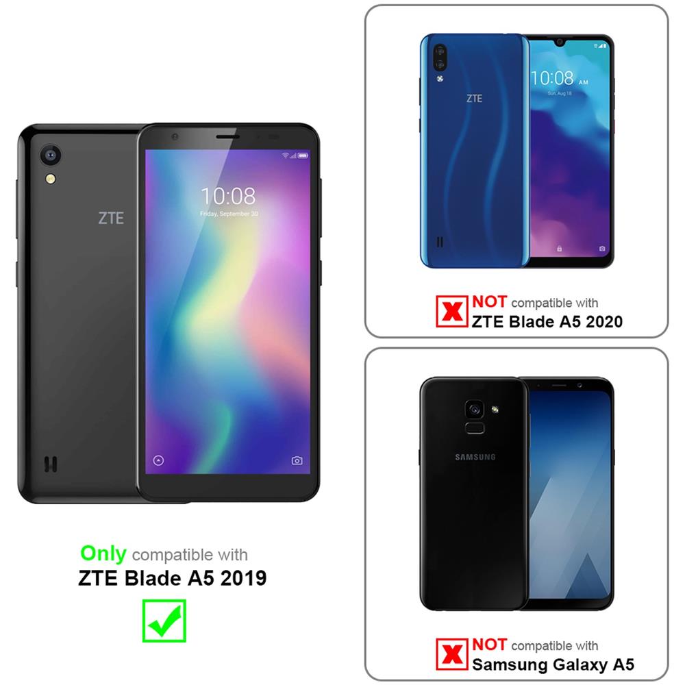 Pellicola Di Armatura Compatibile Con Zte Blade A5 2019 In Elevata Trasparenza - Vetro Temperato (tempered) Di Protezione Del Display In Durezza 9h Con 3d Touch - Foto 2