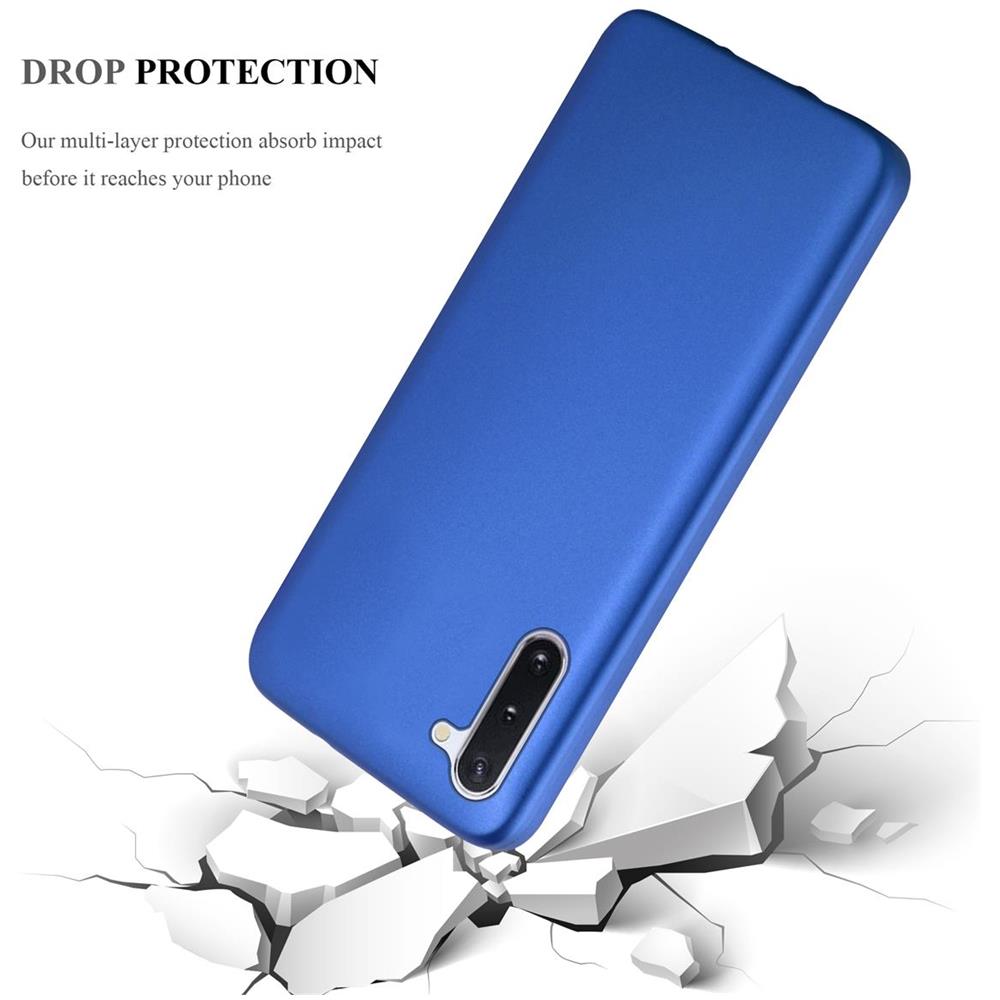 Custodia Compatibile Con Samsung Galaxy Note 10 In Blu Metallico - Coperchio Protettivo In Silicone Tpu Flessibile - Foto 7