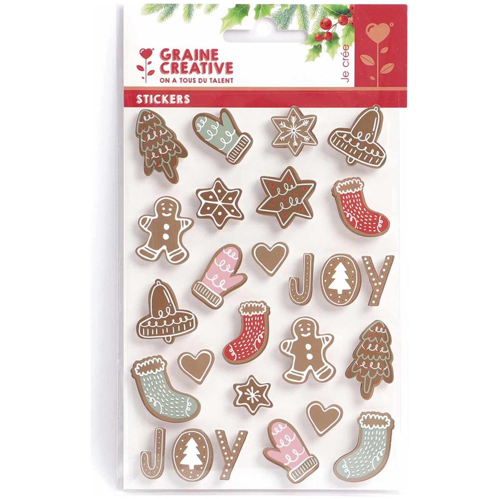 26 Adesivi 3d Natale E Pan Di Zenzero - Foto 1