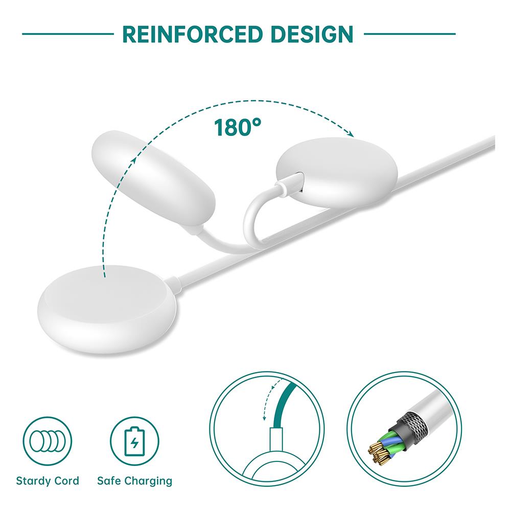 Caricatore Magnetico Per Smartwatch White - Foto 2