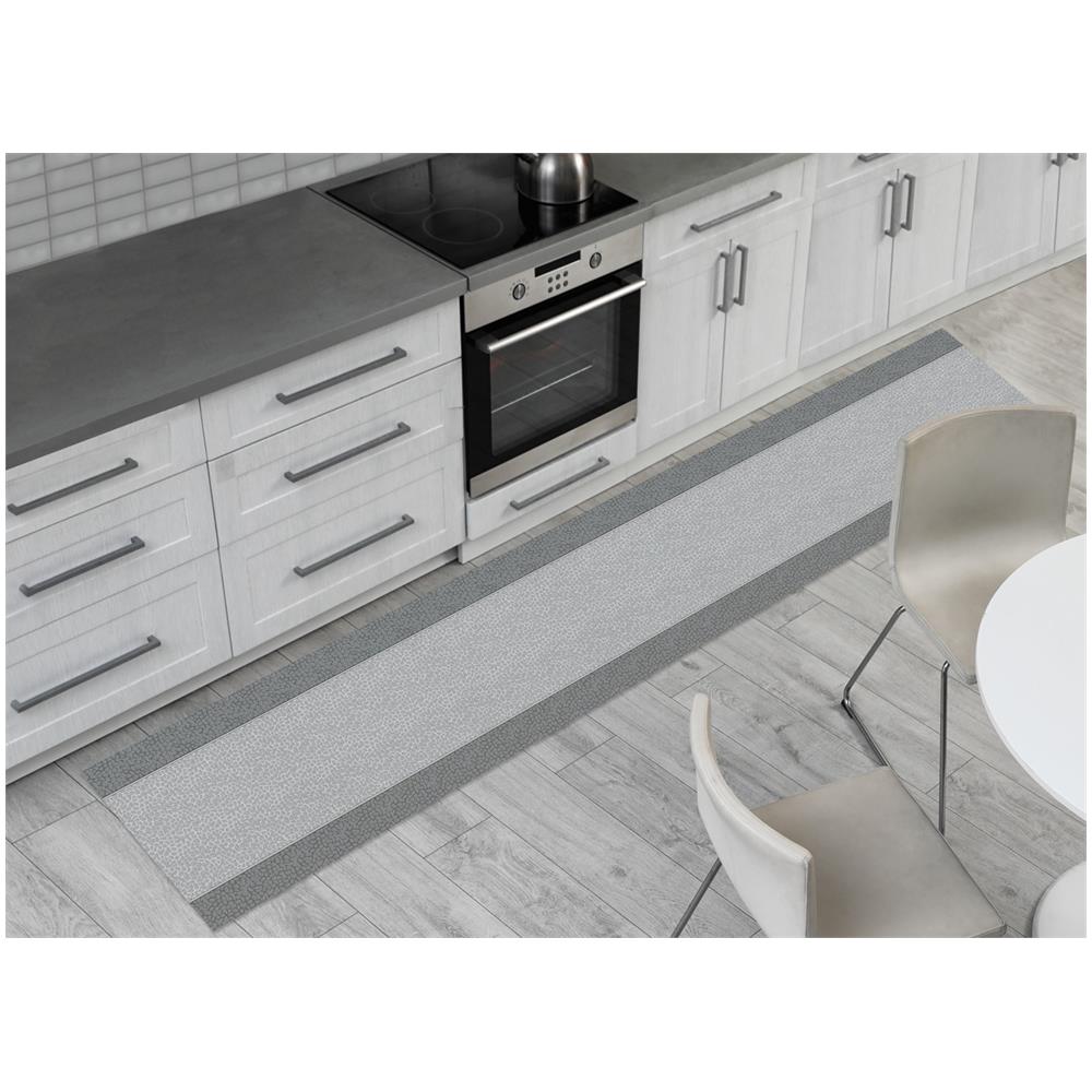 Tappeto Passatoia Cucina Antiscivolo Sottolavello Digitale Fantasie Varie 50x180 Bourbon Grigio - Foto 1