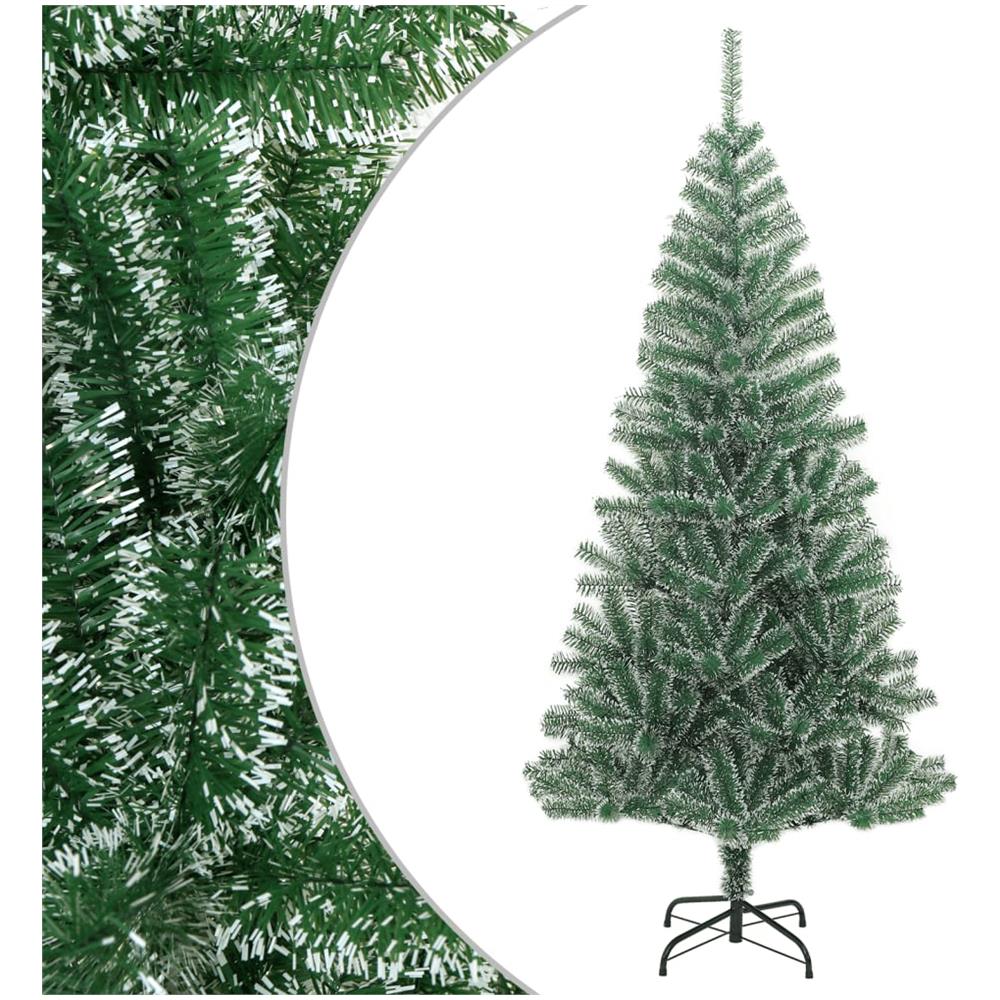 Albero Di Natale Artificiale Con Neve Fioccata Verde 180 Cm - Foto 1