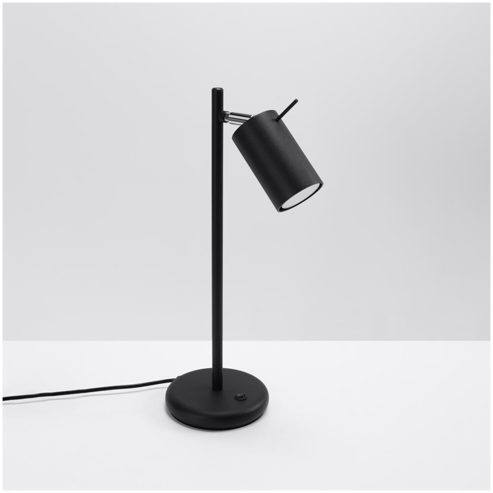 Sollux Lighting Lampada Da Tavolo Ring Nero Sl.1091 - Moderno Lampade Da Scrivania Nero 43x14.5x19.5 Cm - Foto 2