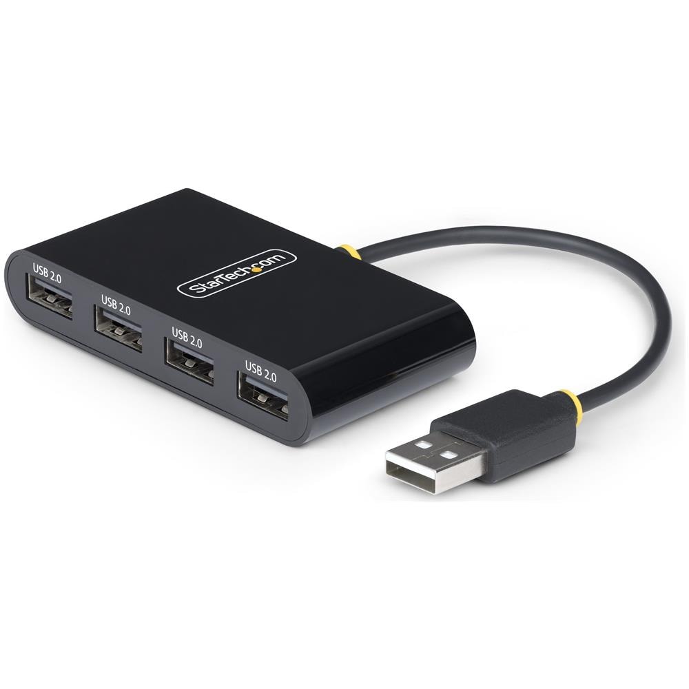 Hub USB 2.0 a 4 Porte, Splitter USB Portatile Alimentato da Bus; Protezione da Sovracorrente (OCP), Replicatore di Porte /Adattatore Multiporta USB 480Mb - Foto 1