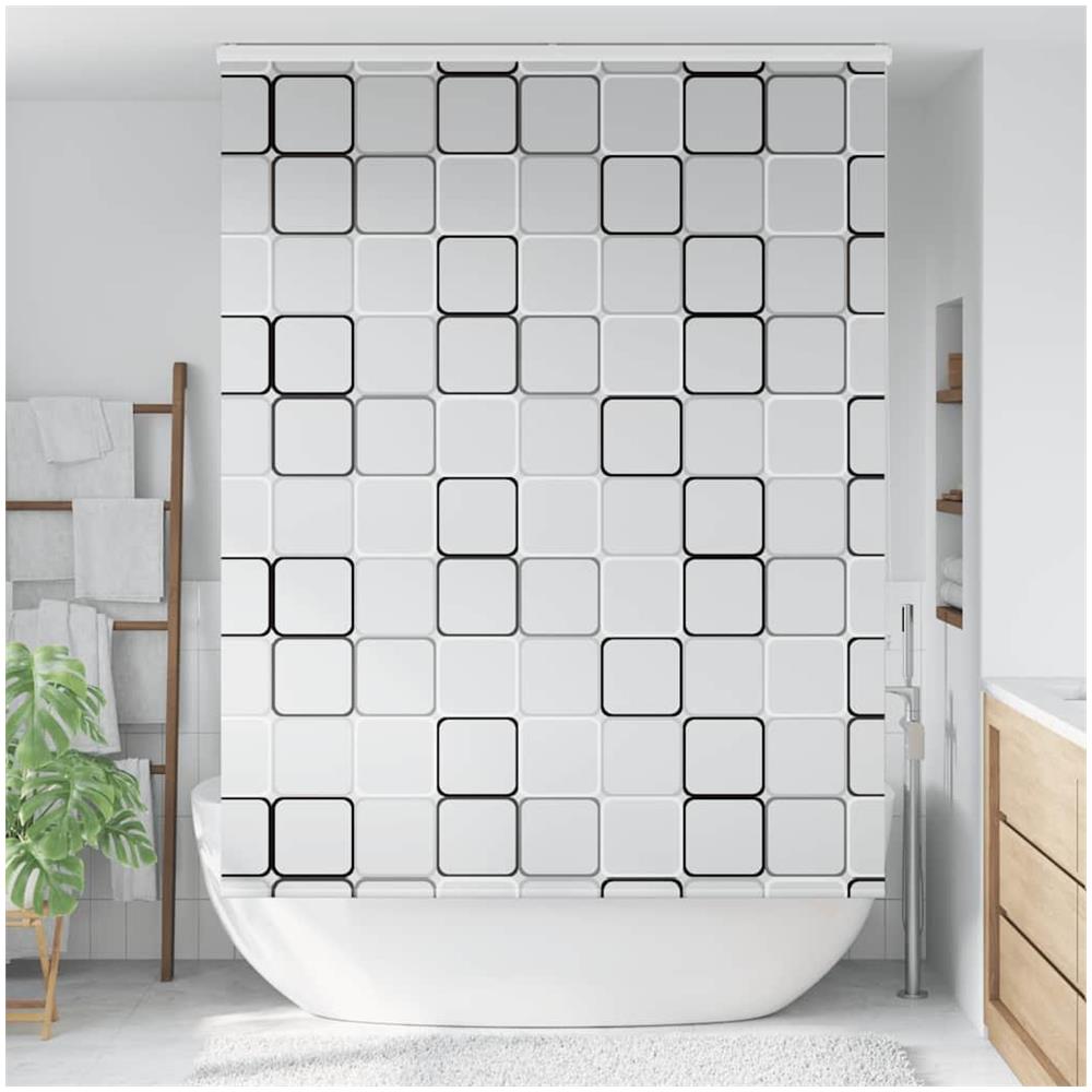 Tenda a Rullo Doccia Cassonetto 150x240 cm Larghezza Tessuto - Foto 2