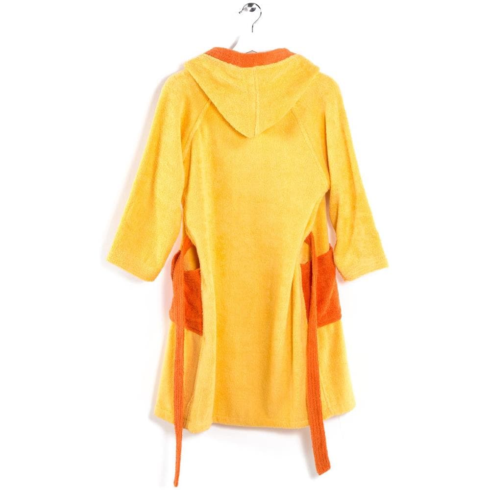 Accappatoio Con Cappuccio Spugnissima Young In Cotone Colore Giallo Misura 46 Anni - Foto 3