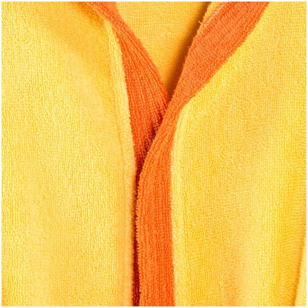Accappatoio Con Cappuccio Spugnissima Young In Cotone Colore Giallo Misura 46 Anni - Foto 2