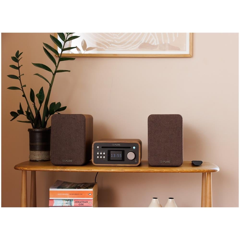 Classic Stereo Mini Microsistema audio per la casa 40 W Marrone, Noce - Foto 7