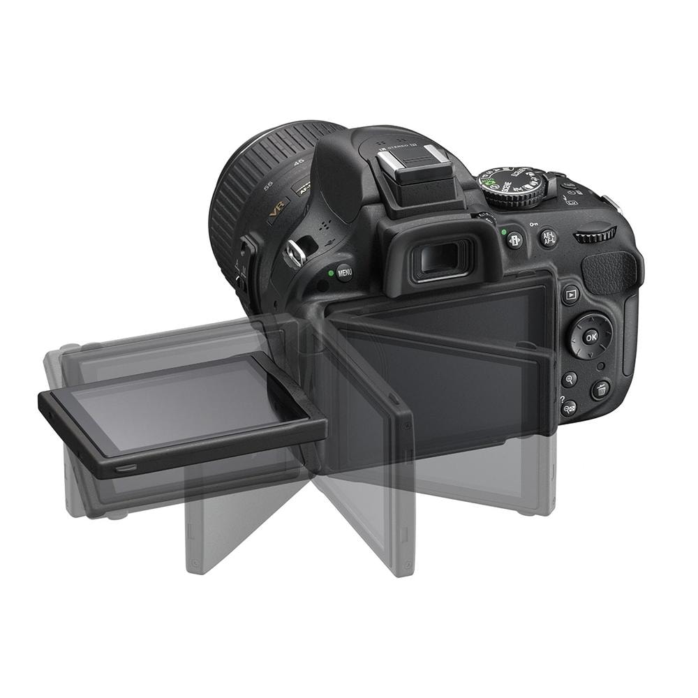 D5200 Nero Kit 18-55 mm VR II + 55-200mm VR II Sensore CMOS 24.1 Mpx Display 3" Filmati Full HD Stabilizzato - Foto 5