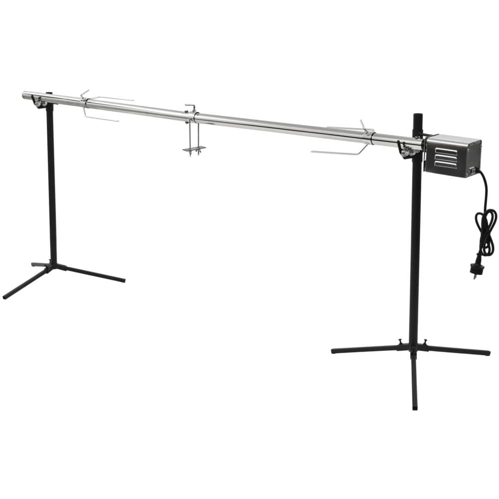 Griglia Barbecue Automatica Con Motore In Acciaio 207x45x81cm - Foto 2