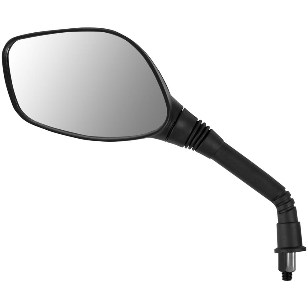 Coppia Specchietti Retrovisori Scooter Moto Atv Nero Dx + Sx M10 Mm - Foto 2