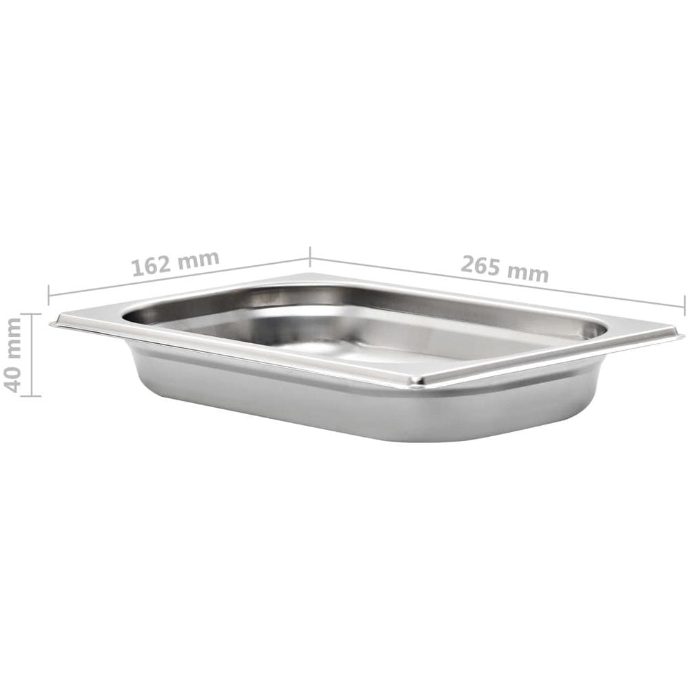 Contenitori Per Alimenti 12 Pz Gn 1/4 40 Mm In Acciaio Inox - Foto 8