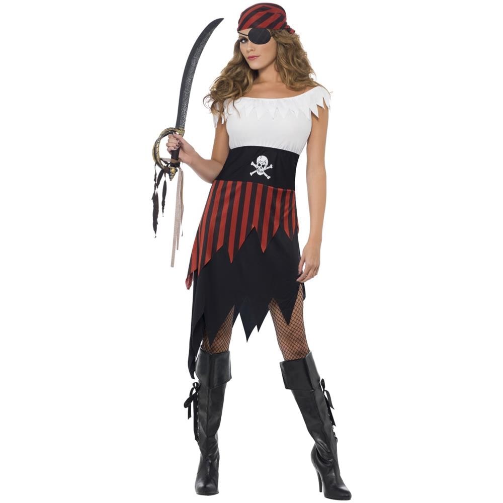 Costume Piratessa Asimmetrico Donna - Taglia: S - Foto 1