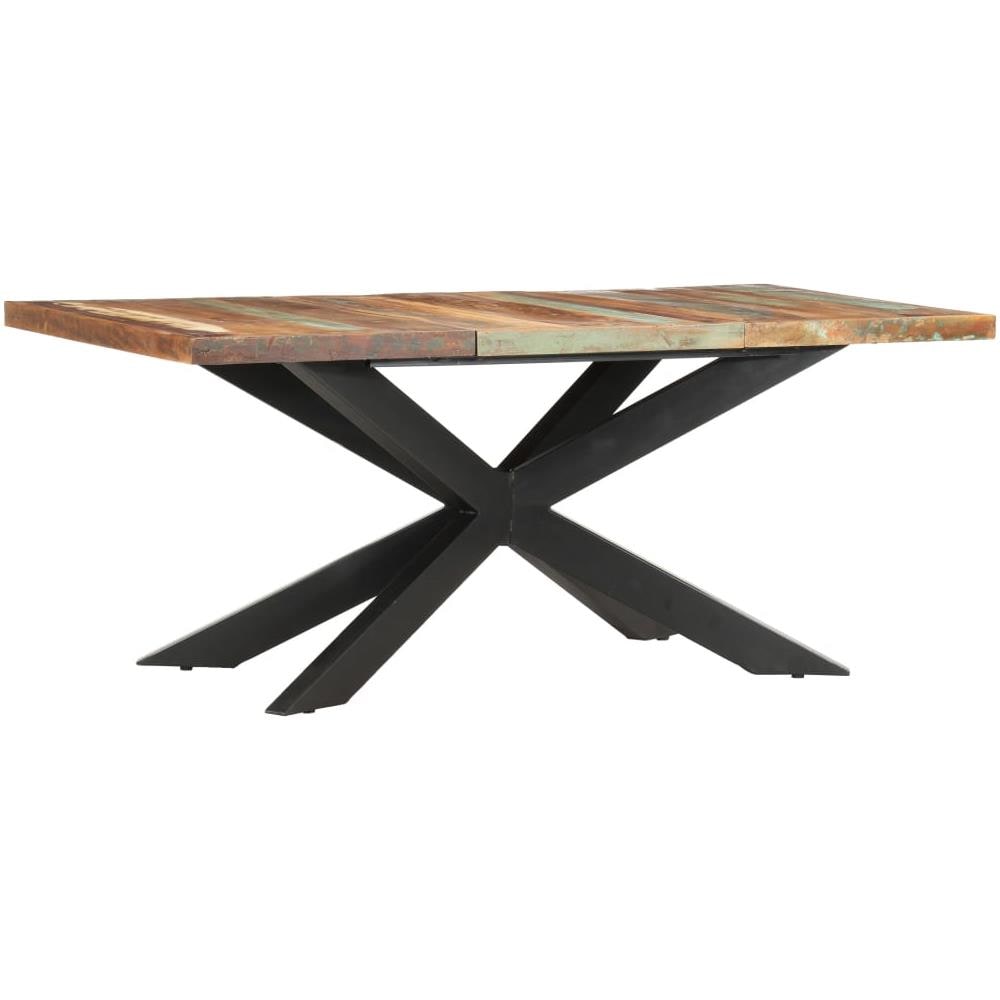 Tavolo Da Pranzo 180x90x76 Cm In Legno Massello Di Recupero - Foto 1