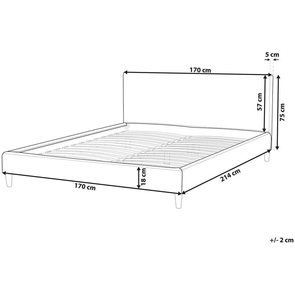 Fodera Per Letto Fitou Velluto Bianco 160 X 200 Cm - Foto 2
