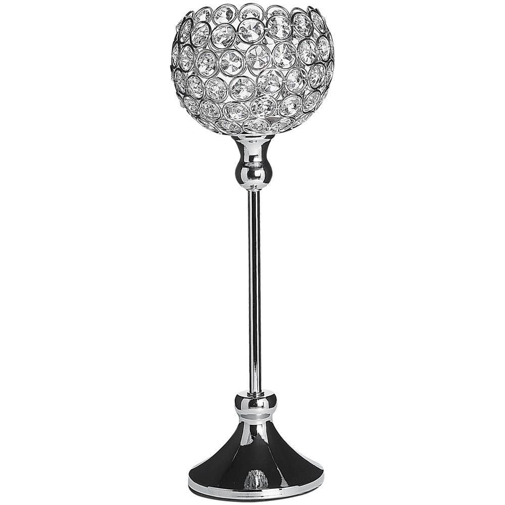 Portacandele Tealight Color Argento 27 Cm Esternay - Foto 1