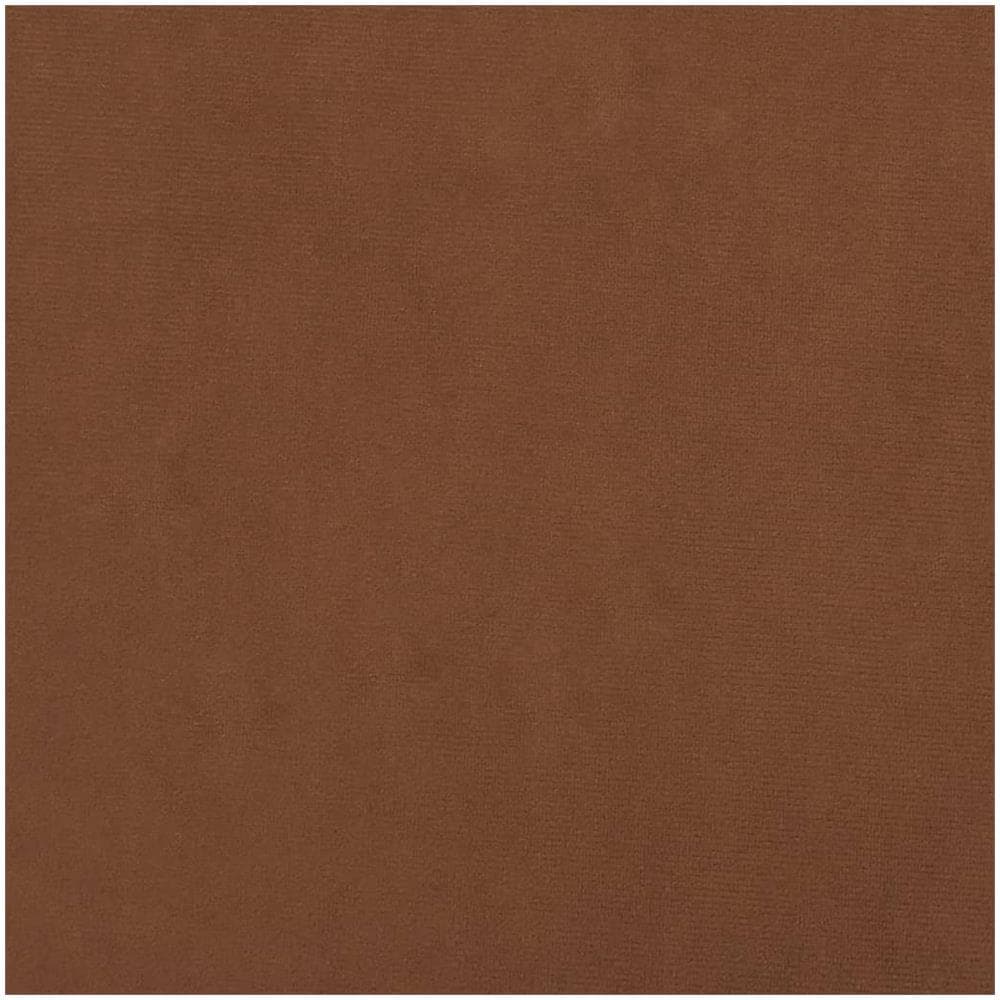 Sgabello Rotondo Marrone In Velluto - Foto 3