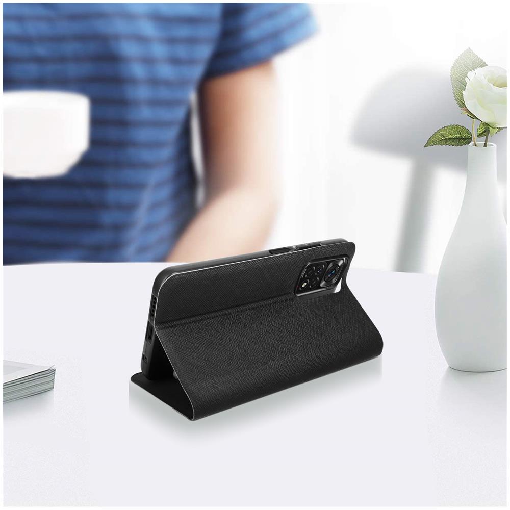 Custodia Per Redmi Note 11 4g/11s 4g Edition Folio Stand Con Card Slot, Nero - Foto 5