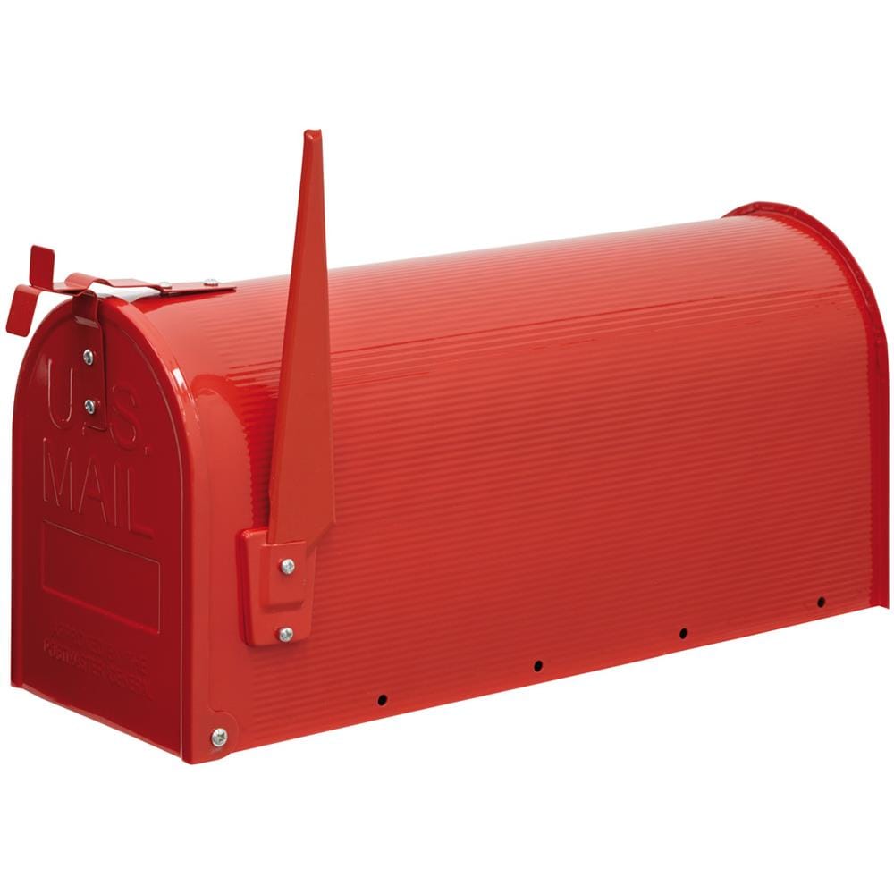 Usa Mail D-usa / r Cassetta Postale Americana In Acciaio, Di Grandi Dimensioni, Riviste E Buste C4, Per Posta, Pane O Giornale, Rosso - Foto 1