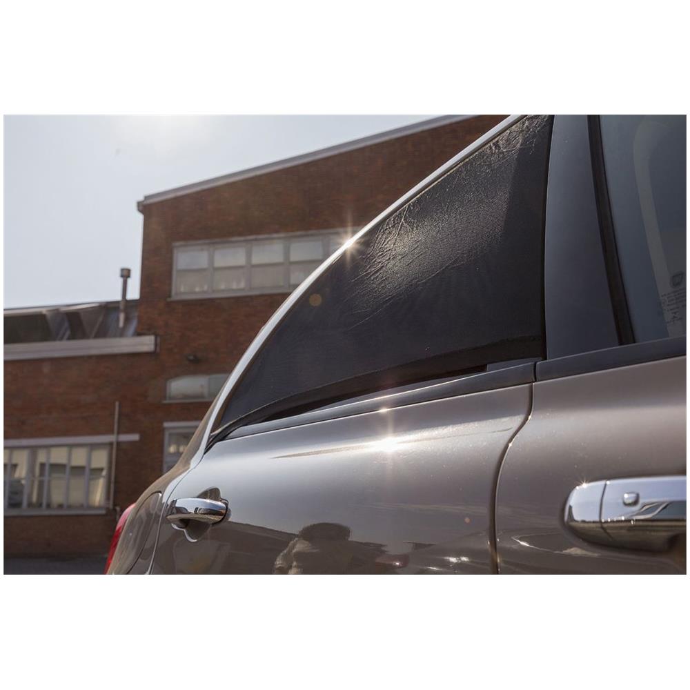 Coppia Tendine Laterali Posteriori Auto A Calza Small 80x50cm Elastiche Traspiranti Protezione Raggi Solari Oscuramento - Foto 2
