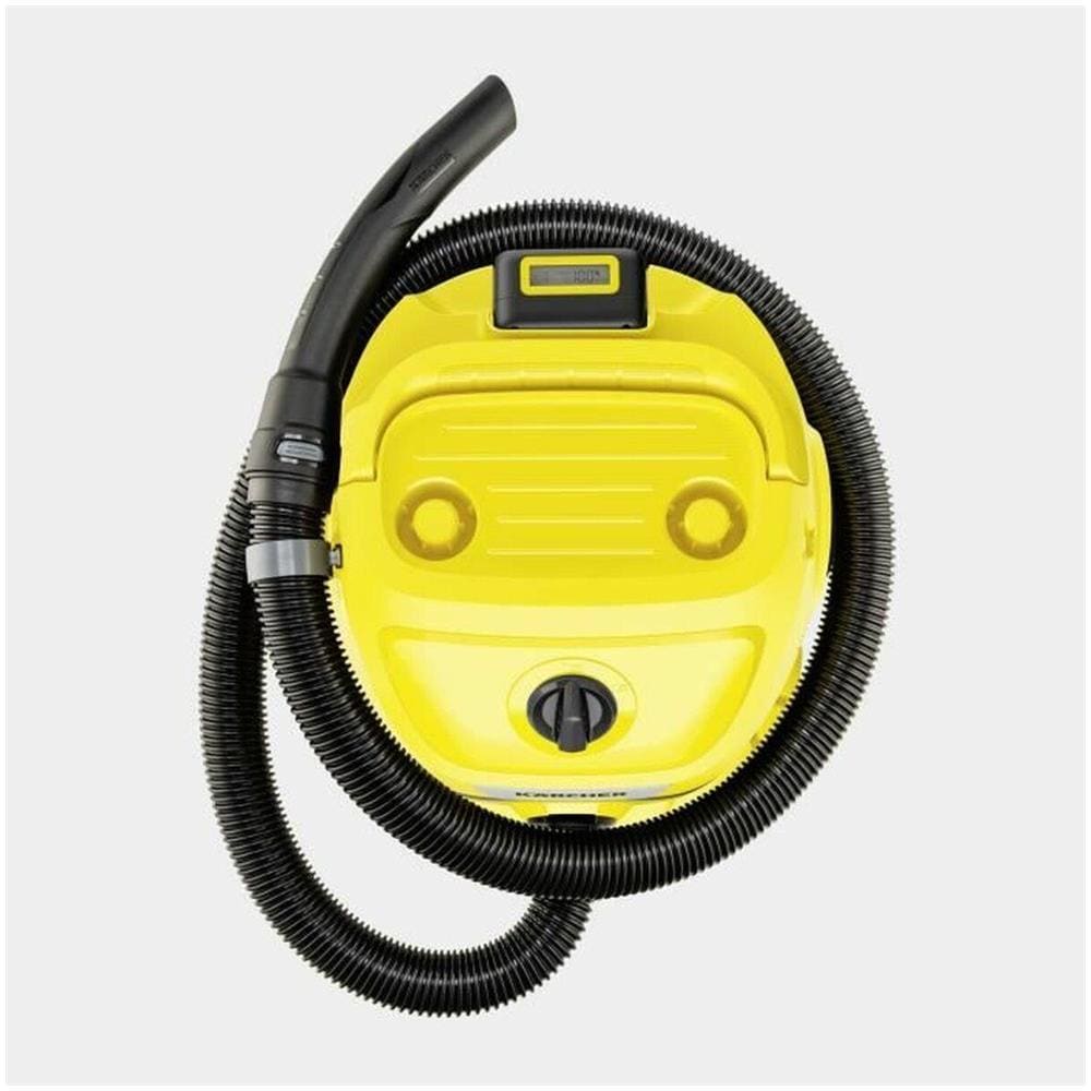 WD 2-18 12 L Aspiratore a cilindro Secco e bagnato 225 W Sacchetto per la polvere Colore Nero Giallo - Foto 2