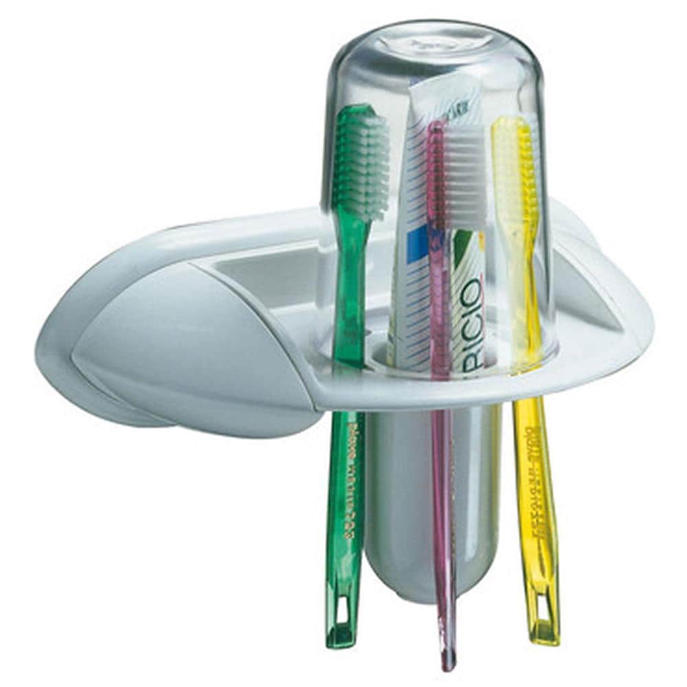 Portaspazzolini e bicchiere perla cm 22x6.7x12 - Foto 1