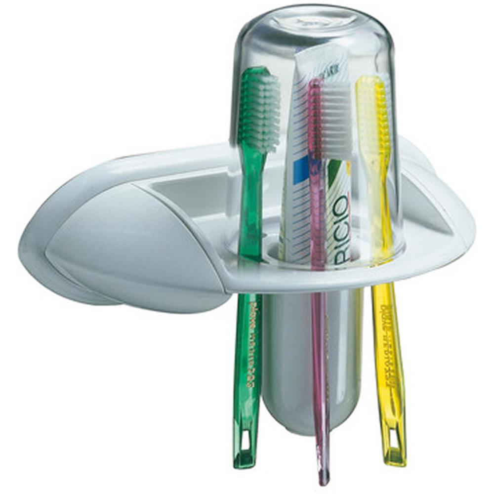 Portaspazzolini e bicchiere perla cm 22x6.7x12 - Foto 3