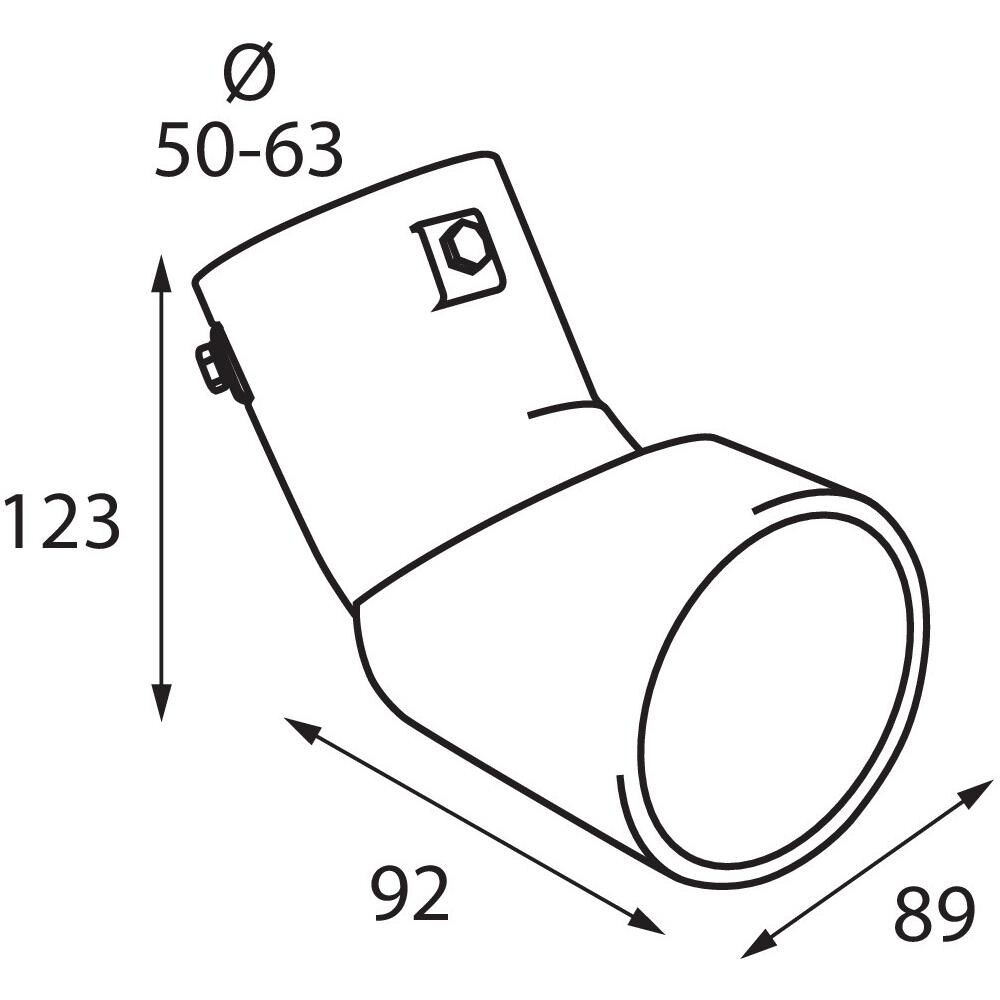 Terminale Ts-45 Acciaio Inox Diam. 50-63mm - Foto 6