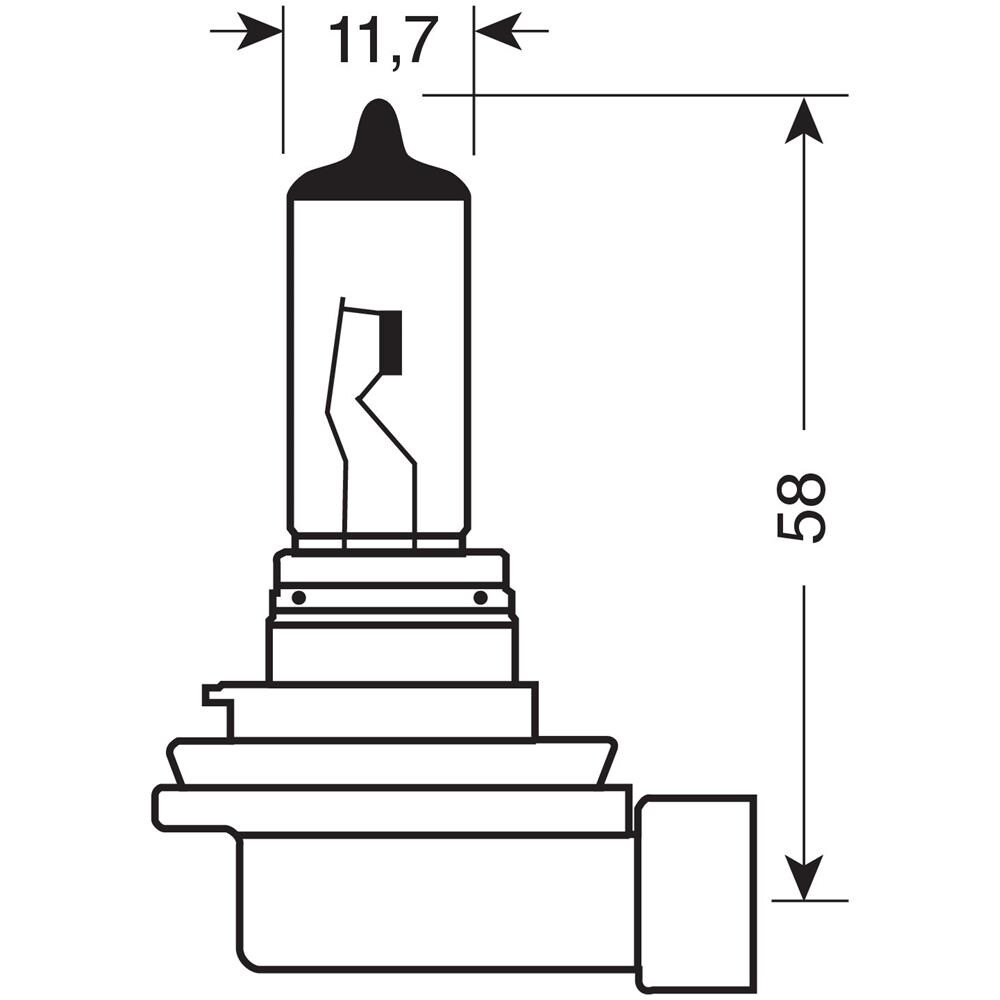 Lampa 12v Original Line - H11 - 55w - Pgj19-2 - 1 Pz - Blister - Foto 2