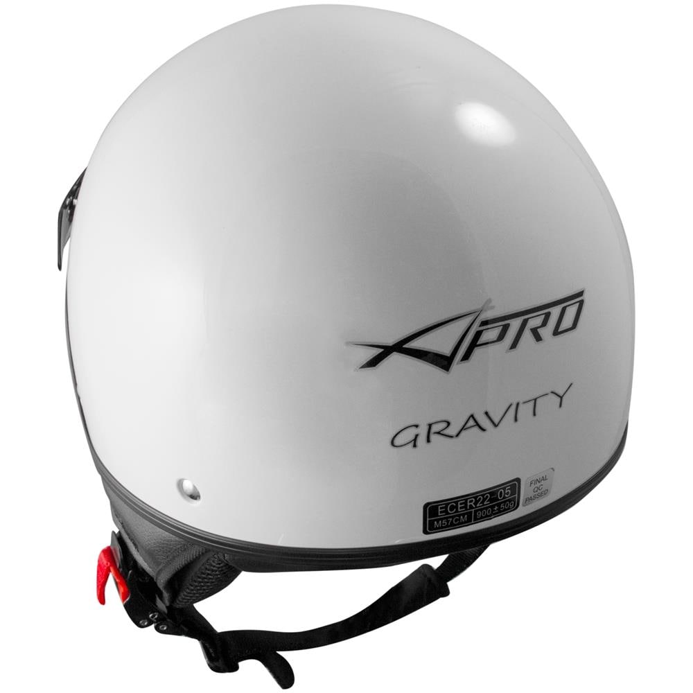 Casco Demi Jet Scooter Moto Omologato Ece 22 05 Frontino Sonicmoto Bianco Xs - Foto 2
