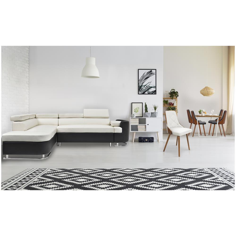 Set Di 2 Sedie Scandinave Lalix Legno Nocciola E Bianco - Foto 4