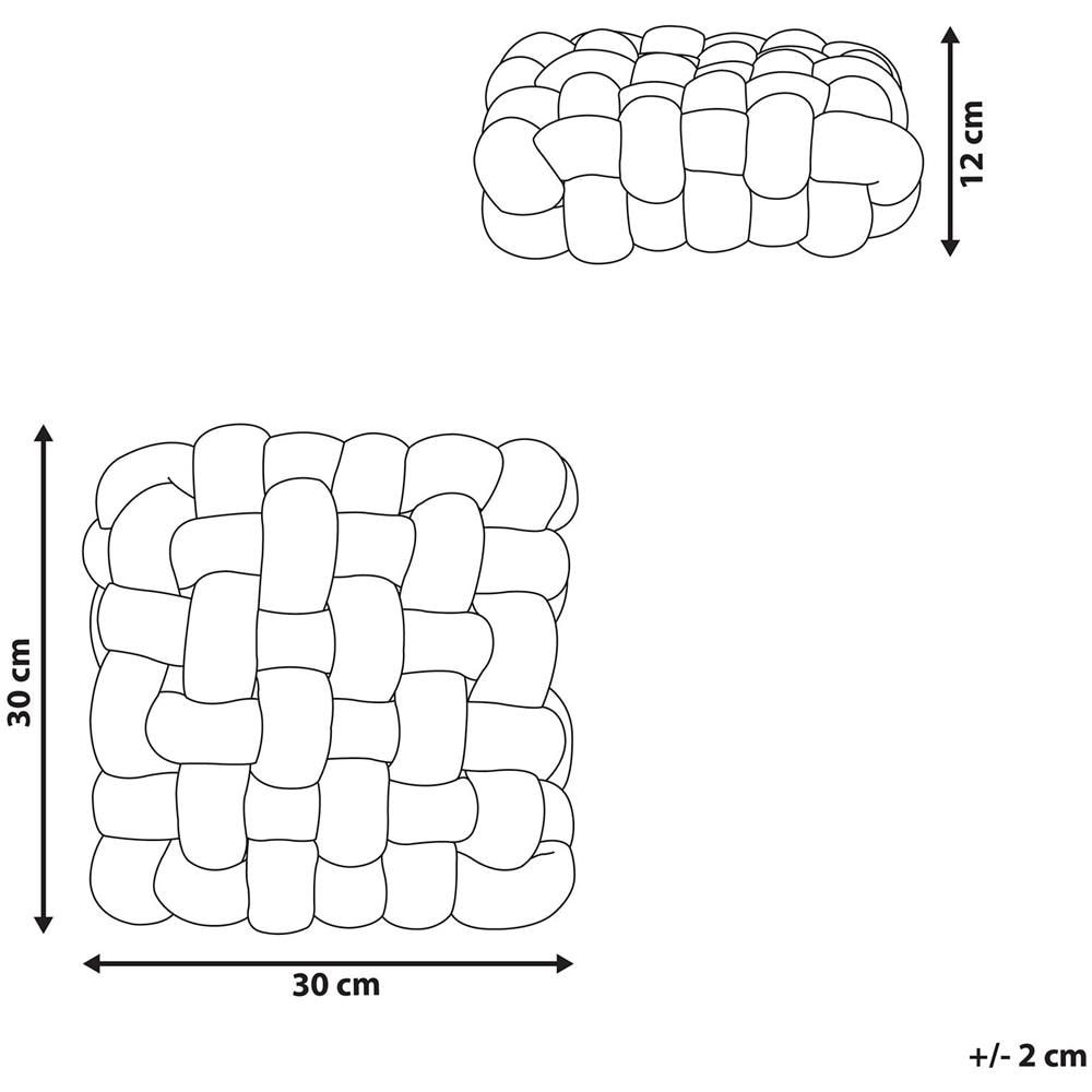 Cuscino A Nodo 30 X 30 Cm Giallo Sirali - Foto 2