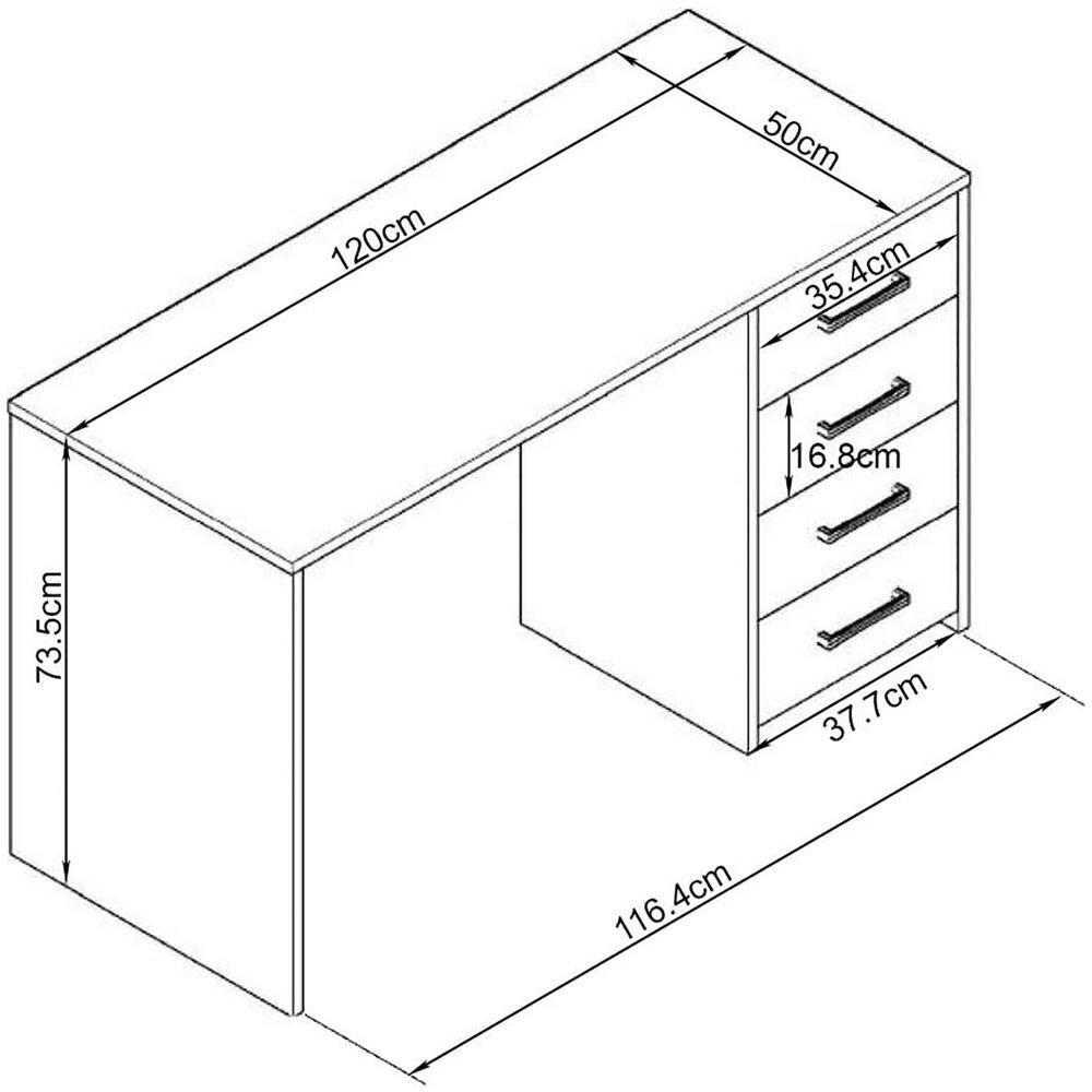 Trace - Scrivania Con Cassetti - Foto 3