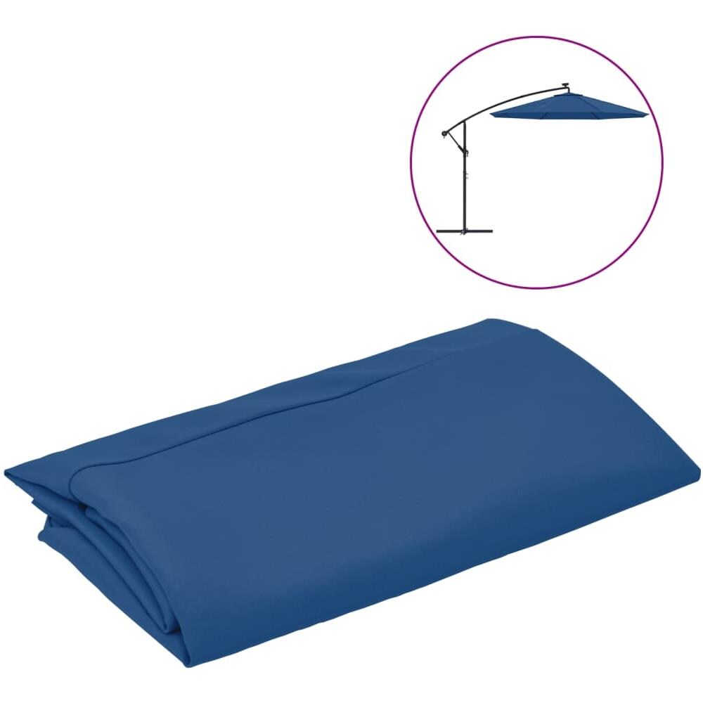 Telo di Ricambio per Ombrellone Bianco Azzurro 300 cm - Foto 1