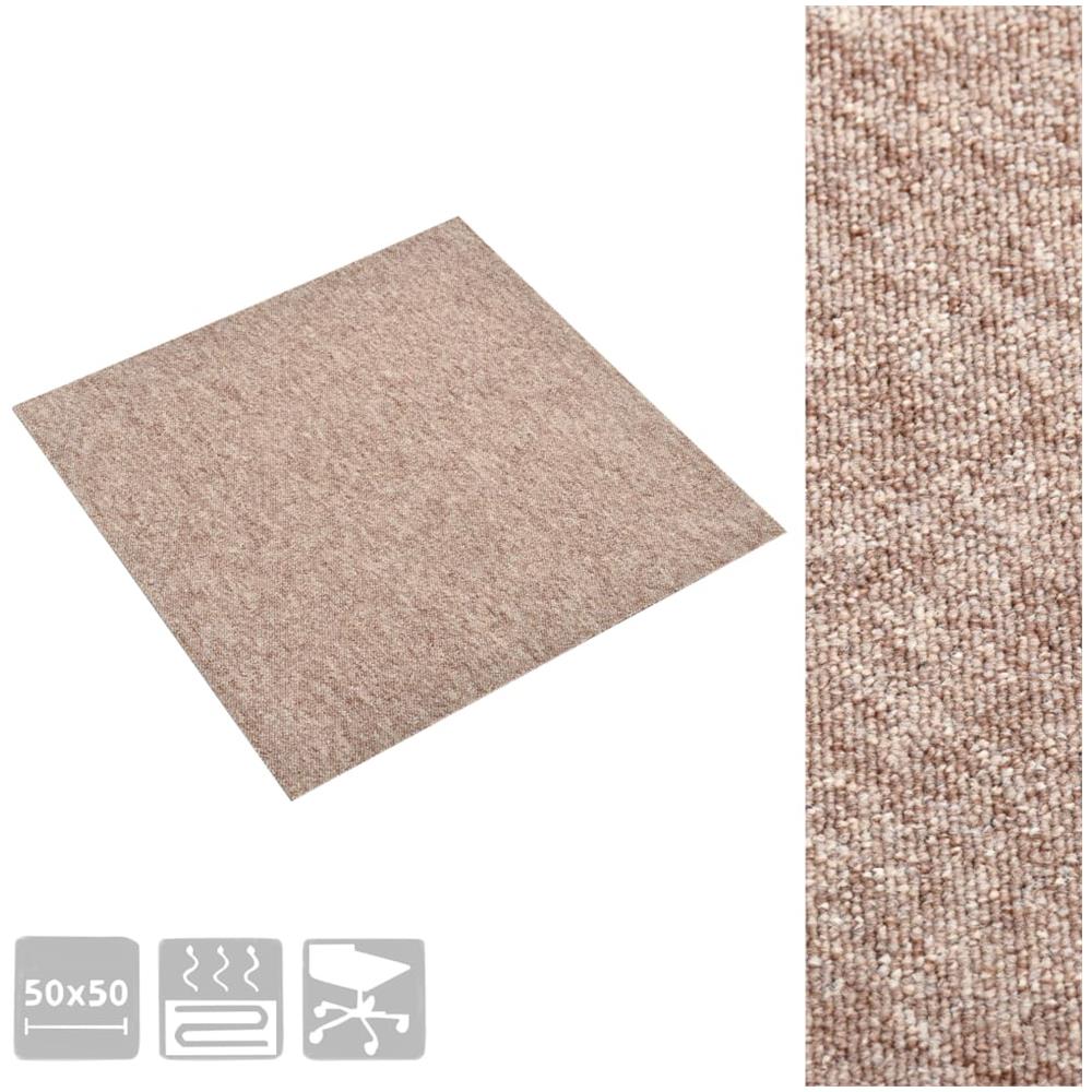 Quadrotte di Moquette 20 pz 5 m² 50x50 cm Beige - Foto 2