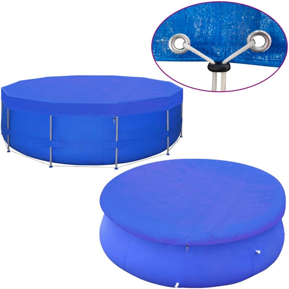 Coperture Per Piscina 2 Pz In Pe Rotonde 460 Cm 90 G / m - Foto 3