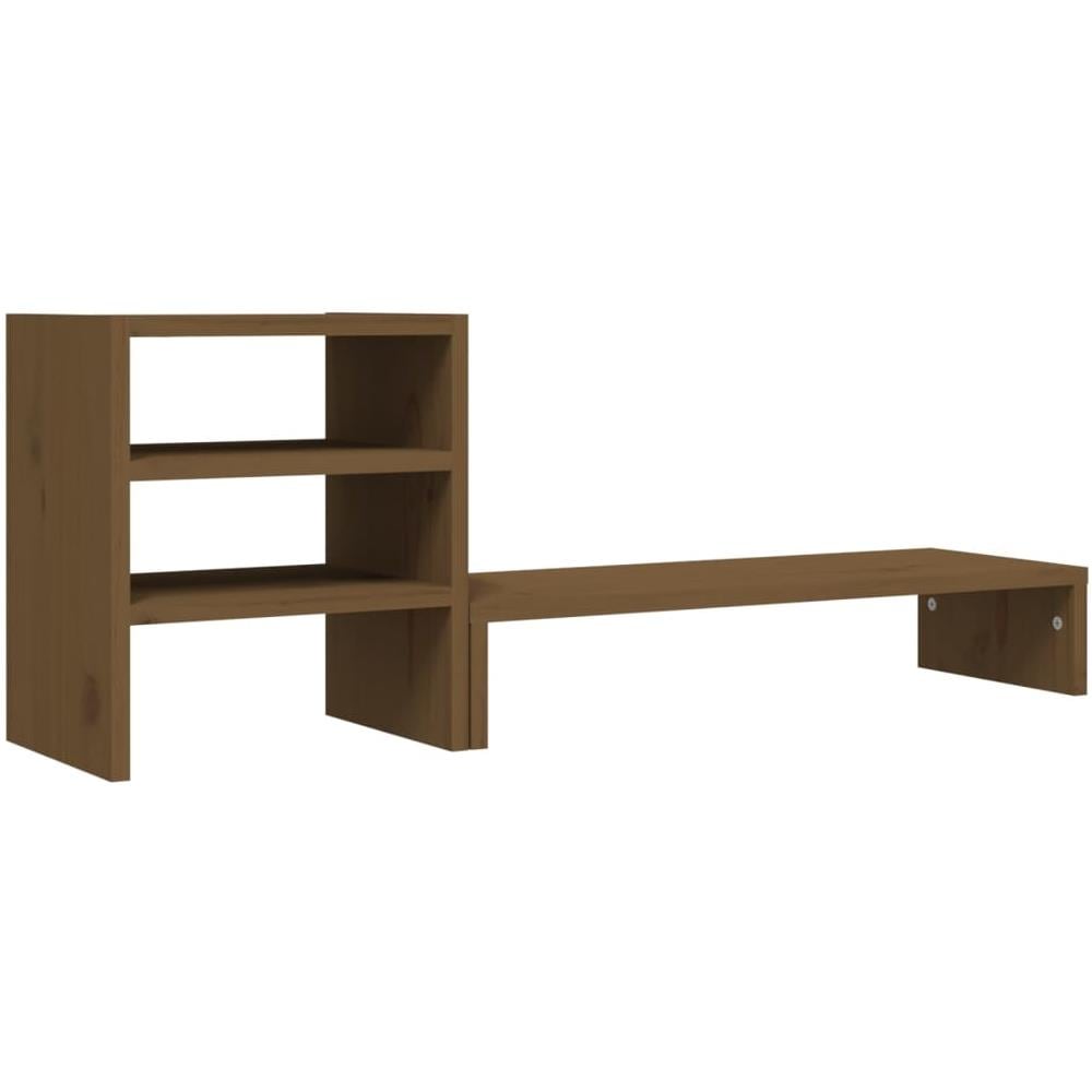 Supporto Per Monitor Miele 81x20x30 Cm Legno Massello Di Pino - Foto 2