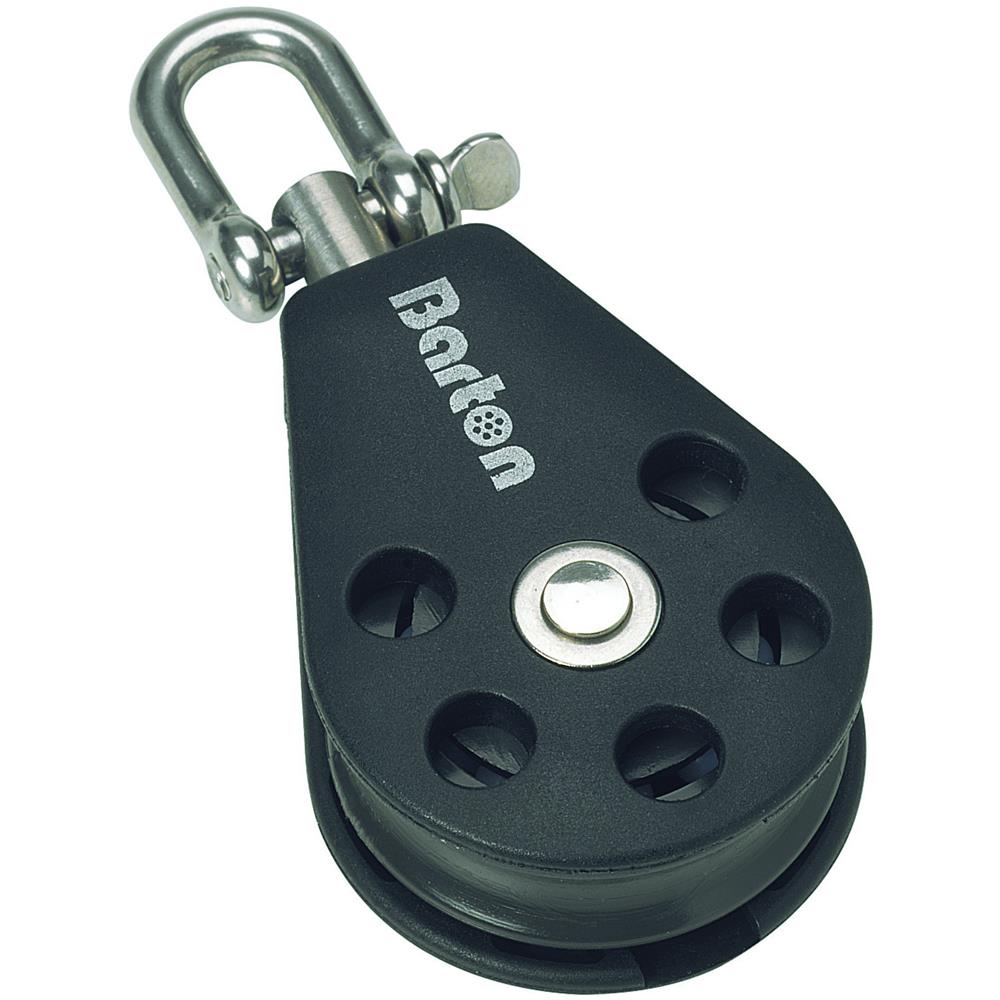 Serie 1 - Bozzello Singolo Con Occhio Girevole, Cima Max Mm. 8, Max Carico Di Lavoro Kg. 355 Carico Di Rottura Kg. 710, Dimensioni Puleggia Mm. 30 X 12, Lunghezza Mm. 73 - Foto 1