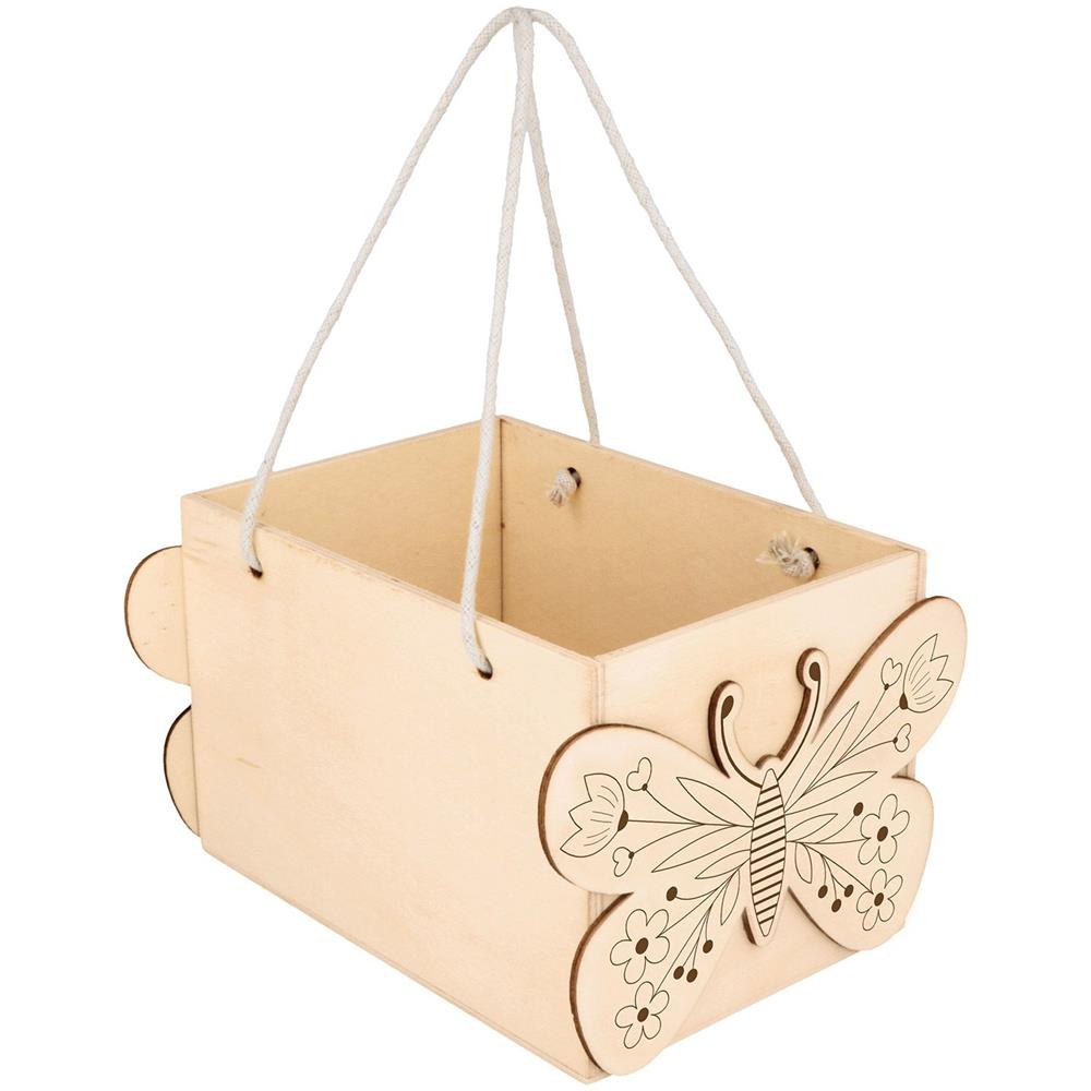 Cestino Per Farfalle In Legno - Foto 1