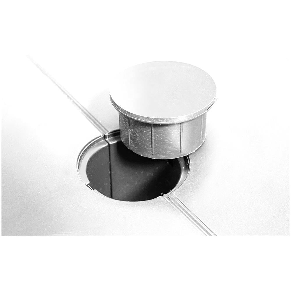 Tavolo Da Esterno Mercurio, Tavolo Rettangolare, Tavolo Allungabile Da Giardino O Da Bar, 100% Made In Italy, 160-220x90h74 Cm, Bianco - Foto 4