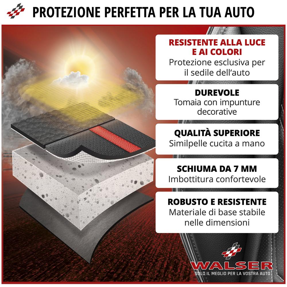 Coprisedili Auto Kimi Nero /oro - Foto 2