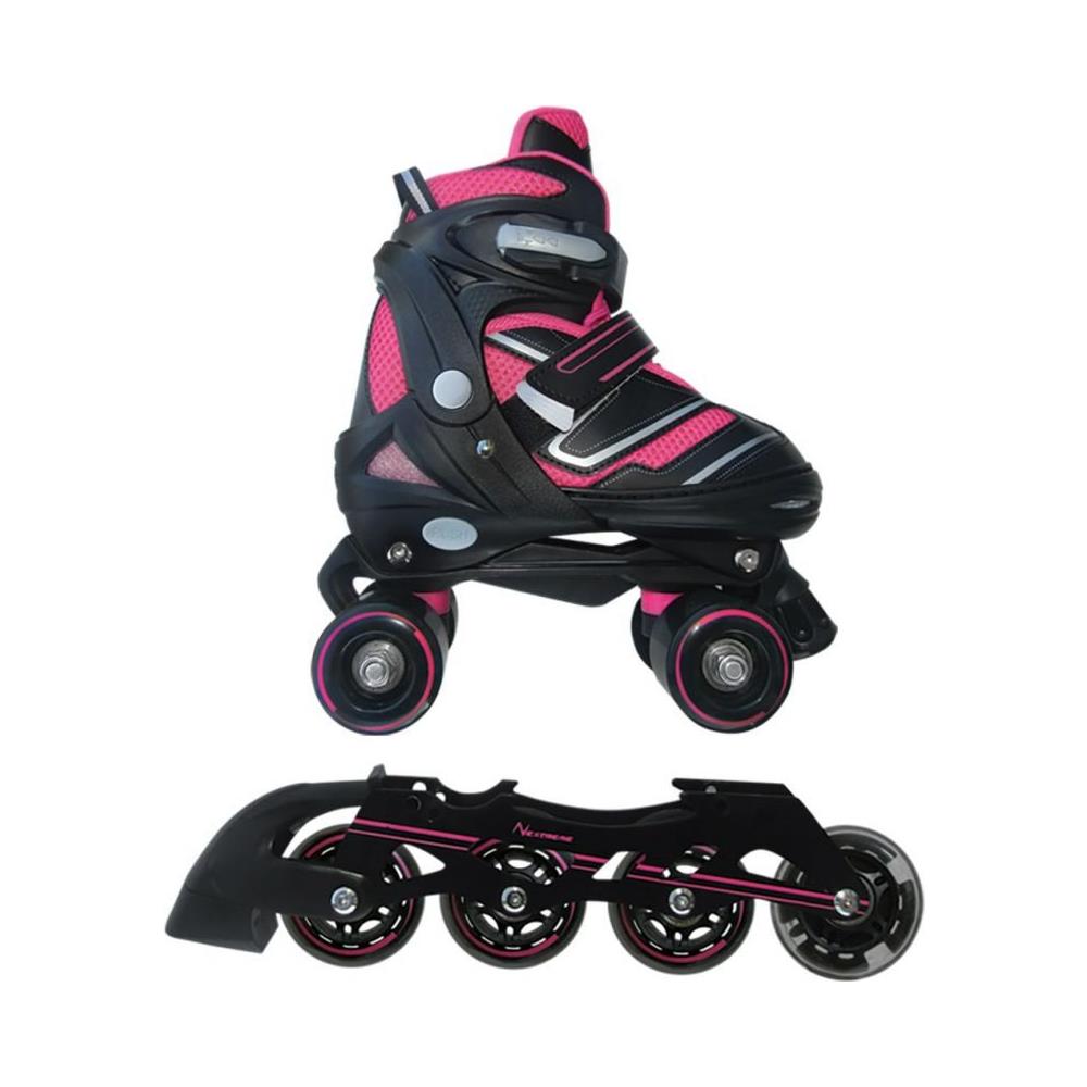 Pattini A Rotelle Trasformabili In Pattini In Linea 2 In 1 Reverse Tg. S Fucsia Art. Grg-057 - Foto 1