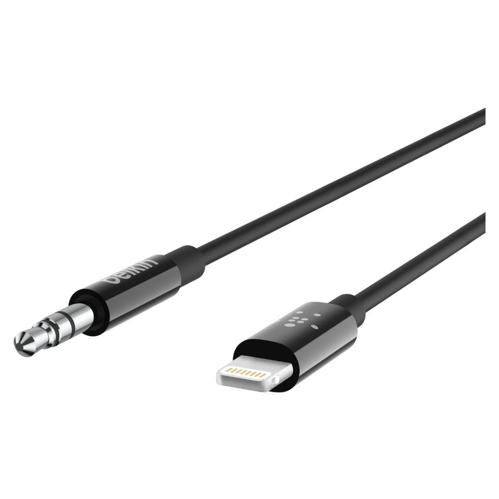 Cavo Audio da 3.5 mm con Connettore Lightning, Cavo da Lightning ad AUX per iPhone 11, 11 Pro, 11 Pro Max, XS, XS Max, XR, X, 8/8 Plus, Certificato MFi, 90 cm, Nero - Foto 3